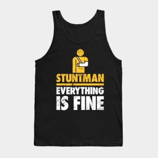 Stuntman Fractured Broken Wrist Get Well Gift Tank Top